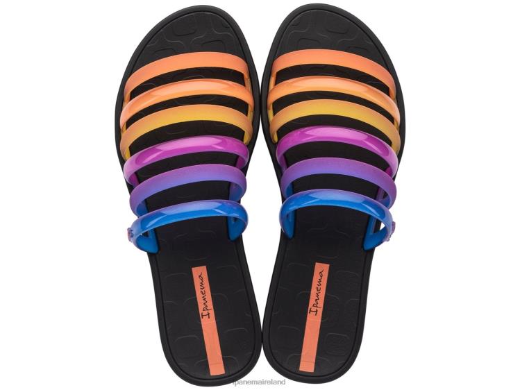 Footwear VR06T87 Women Black Ipanema Rainbow Slide