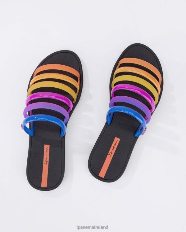 Footwear VR06T87 Women Black Ipanema Rainbow Slide