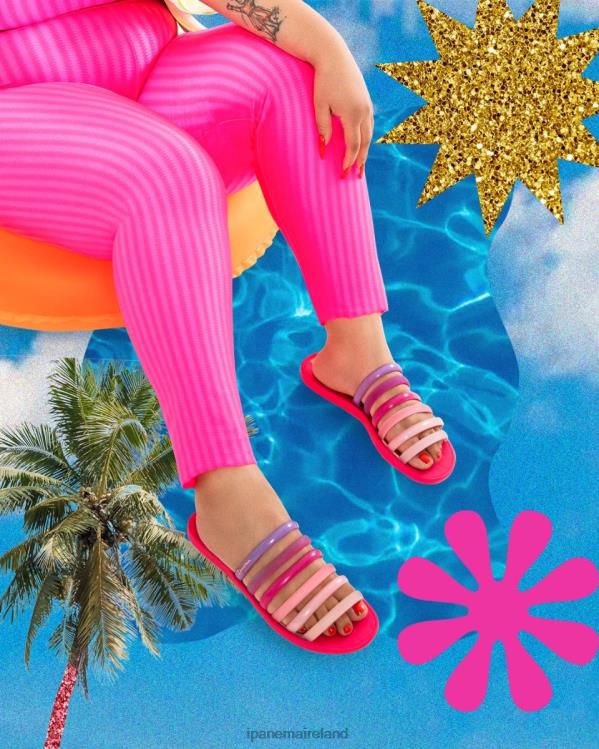 Footwear VR06T88 Women Pastal Ipanema Rainbow Slide